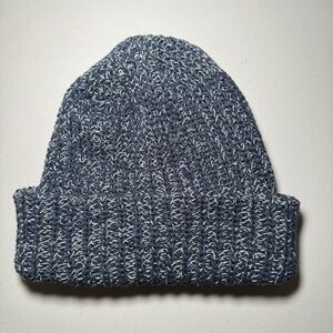 Love Your Melon Women's Beanie Hat Cuffed Blue Winter Apres Ski Casual